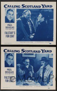 5w769 CALLING SCOTLAND YARD 4 LCs '54 six-bill of English detective movies, Falstaff's Fur Coat!
