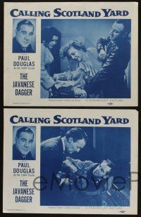 5w771 CALLING SCOTLAND YARD 4 LCs '54 six-bill of English detective movies, The Javanese Dagger!