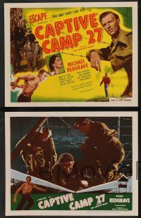 5w092 CAPTIVE HEART 8 LCs R53 military officer Michael Redgrave, directed by Basil Dearden!