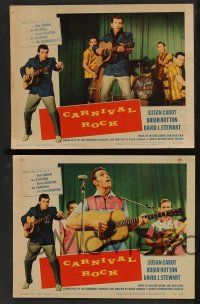 5w453 CARNIVAL ROCK 7 LCs '57 Susan Cabot, Brian Hutton, cool musical dancing images!