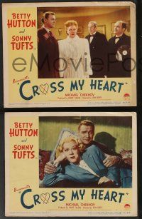 5w861 CROSS MY HEART 3 LCs '46 Betty Hutton meets Sonny Tufts, world champion fibber!
