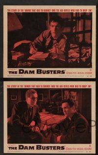 5w461 DAM BUSTERS 7 LCs '55 Michael Redgrave & Richard Todd in WWII action!