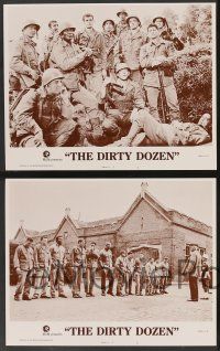 5w136 DIRTY DOZEN 8 int'l LCs R75 Charles Bronson, Jim Brown, Lee Marvin, Aldrich WWII classic!