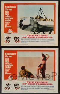 5w676 FLIGHT OF THE PHOENIX 5 LCs '66 Robert Aldrich, James Stewart, Ernest Borgnine, Peter Finch!