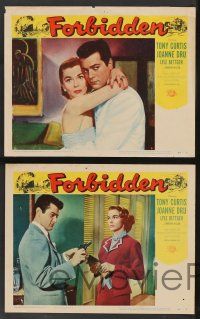 5w678 FORBIDDEN 5 LCs '54 only Joanne Dru could give Tony Curtis the kind of love he needed!