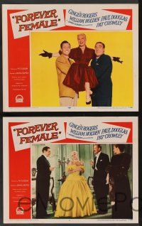 5w867 FOREVER FEMALE 3 LCs '54 Ginger Rogers, William Holden, Paul Douglas!