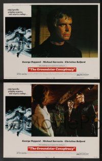 5w197 GROUNDSTAR CONSPIRACY 8 LCs '72 George Peppard, Michael Sarrazin, sci-fi mystery thriller!