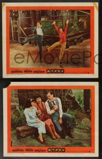 5w871 GYPSY 3 LCs '62 wonderful images of Rosalind Russell & pretty Natalie Wood + Malden!