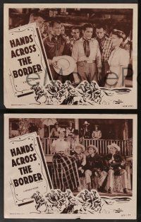 5w872 HANDS ACROSS THE BORDER 3 LCs R54 wonderful images of cowboy Roy Rogers & Trigger!