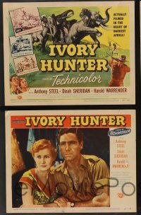 5w240 IVORY HUNTER 8 LCs '52 Ealing Studios, many different images of African jungle animals!