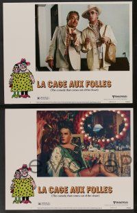 5w252 LA CAGE AUX FOLLES 8 LCs '79 Ugo Tognazzi, Michel Serrault, wacky images!