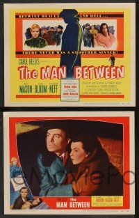 5w270 MAN BETWEEN 8 LCs '53 James Mason is a smooth sinner, Claire Bloom, directed by Carol Reed!
