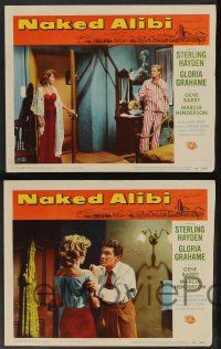5w807 NAKED ALIBI 4 LCs '54 sexy Gloria Grahame & Sterling Hayden, Gene Barry!
