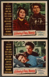 5w889 O HENRY'S FULL HOUSE 3 LCs '52 cool images of Anne Baxter, Jeanne Crain, Farley Granger!