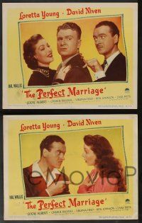 5w501 PERFECT MARRIAGE 7 LCs '46 Loretta Young, David Niven, Eddie Albert, Zasu Pitts