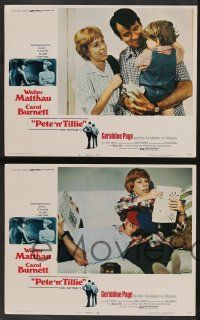 5w305 PETE 'N' TILLIE 8 LCs '73 Walter Matthau, Carol Burnett, Martin Ritt!