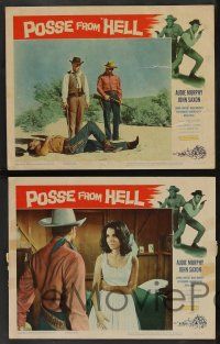 5w710 POSSE FROM HELL 5 LCs '61 Audie Murphy & John Saxon must stop gun-mad Devil spawn!