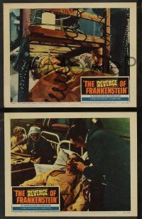 5w894 REVENGE OF FRANKENSTEIN 3 LCs '58 Hammer English horror, Peter Cushing, Terence Fisher!