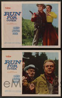 5w324 RUN FOR COVER 8 LCs '55 James Cagney, John Derek, directed by Nicholas Ray!