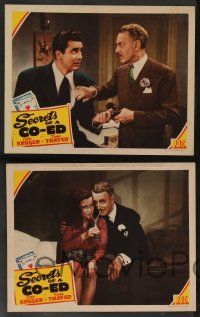 5w834 SECRETS OF A CO-ED 4 LCs '42 Otto Kruger, Tina Thayer, directed by Joseph H. Lewis