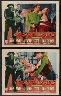 5w334 SILVER LODE 8 LCs '54 cowboy John Payne, sexy Lizabeth Scott, Dan Duryea!