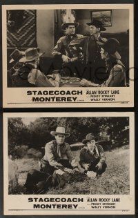 5w901 STAGECOACH TO MONTEREY 3 LCs R54 western images of Allan Rocky Lane, Peggy Stewart, poker!