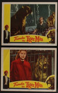5w909 TROMBA THE TIGER MAN 3 LCs R52 German circus, cool tiger images!