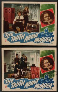 5w743 TRUTH ABOUT MURDER 5 LCs '46 Bonita Granville, Morgan Conway, Rita Corday!