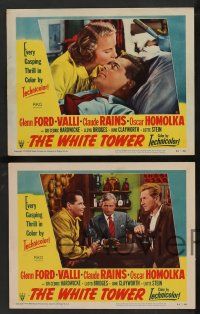 5w645 WHITE TOWER 6 LCs '50 Glenn Ford, Alida Valli, every gasping thrill in color!