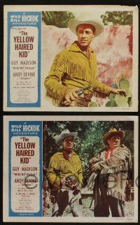 5w853 WILD BILL HICKOK 4 LCs '50s Guy Madison in the title role, The Yellow Haired Kid!