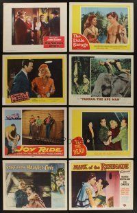5x059 LOT OF 78 1950s LOBBY CARDS '50s great scenes from a variety of different movies!