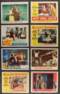 5x066 LOT OF 64 1950s LOBBY CARDS '50s great scenes from a variety of different movies!