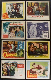5x067 LOT OF 63 1950s LOBBY CARDS '50s great scenes from a variety of different movies!