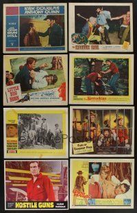 5x094 LOT OF 24 WESTERN LOBBY CARDS '50s-80s great scenes from a variety of cowboy movies!
