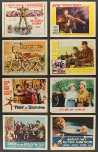 5x098 LOT OF 20 LOBBY CARD SETS OF 7 '50s-80s containing a total of 140 cards in all!