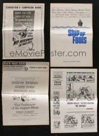 5x117 LOT OF 20 UNCUT PRESSBOOKS '50s-70s advertising images from a variety of different movies!