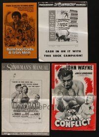 5x132 LOT OF 5 CUT AND UNCUT PRESSBOOKS '50s-70s cool advertising images from a variety of movies!