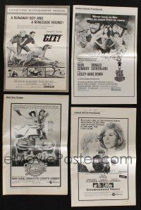 5x135 LOT OF 22 CUT PRESSBOOKS '60s-70s cool advertising images from a variety of movies!