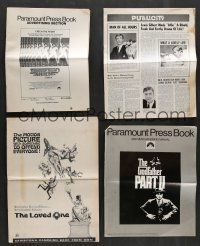 5x145 LOT OF 6 CUT PRESSBOOKS AND PRESSBOOK SUPPLEMENTS '60s-70s Godfather Part II, Grease & more!