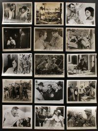 5x234 LOT OF 55 8x10 STILLS '40s-60s great scenes from a variety of different movies!