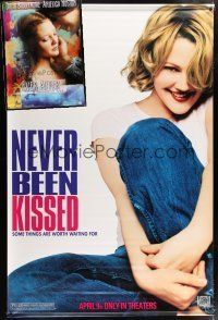 5x292 LOT OF 2 DREW BARRYMORE VINYL BANNERS '90s Ever After, Never Been Kissed!