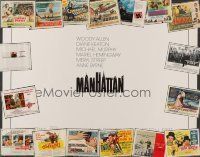 5x324 LOT OF 19 UNFOLDED AND FORMERLY FOLDED HALF-SHEETS '50s-80s a variety of movie images!