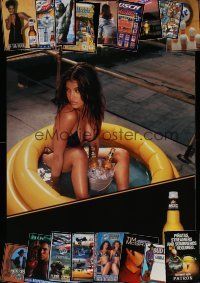 5x335 LOT OF 19 UNFOLDED BEER ADVERTISING POSTERS '90s-00s Budweiser, Miller Lite & more!
