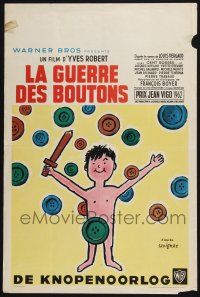 5y112 WAR OF THE BUTTONS Belgian '62 La Guerre des Boutons, Jacques Dufilho