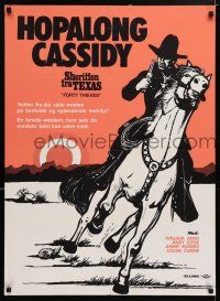 5y500 FORTY THIEVES Danish R60s cowboy William Boyd as Hopalong Cassidy!