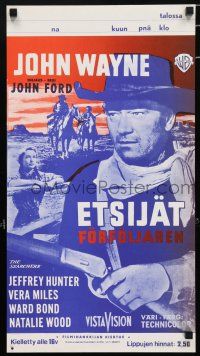 5y159 SEARCHERS Finnish R69 John Wayne in Monument Valley, John Ford directed!