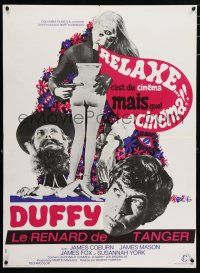 5y707 DUFFY French 23x31 '68 James Coburn & Susannah York are bored to death!