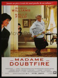 5y824 MRS. DOUBTFIRE French 15x21 '93 Robin Williams, Sally Field, Madame Doubtfire!