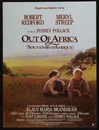 5y828 OUT OF AFRICA French 15x21 '85 Redford & Streep, directed by Pollack!
