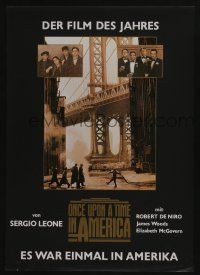 5y022 ONCE UPON A TIME IN AMERICA English title German 13x18 '84 De Niro, James Woods, Sergio Leone